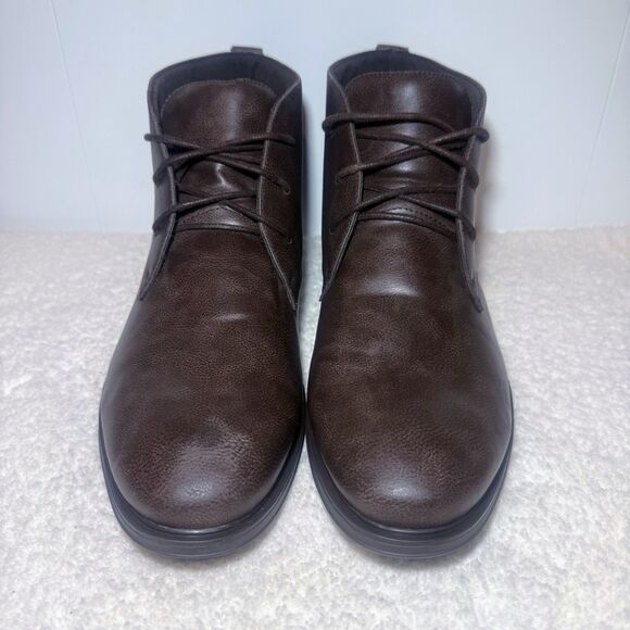 Van Heusen Brown Leather Boots Men\'s Vander Size 9 main image 7